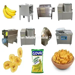 Machine de fabrication de chips de bananes à petite échelle, ligne de production de chips de plantes