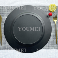 Placas personnalisés Cargador Para Bodas 13 pouces vaisselle ronde élégante assiettes de présentation de mariage en or pour le dîner de fête