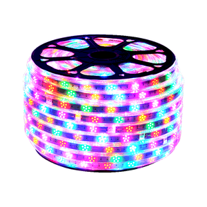 ไฟ LED RGB แบบยืดหยุ่น 240 ดวง พร้อมรีโมทคอนโทรล ปรับความสว่างได้ มาตรฐาน IP65 สำหรับตกแต่งภูมิทัศน์ แผงวงจร PCB ขนาด 4 มม. สีขาว ใช้ไฟ DC 12V - Product Image 1