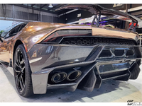 Kit carrosserie arrière en fibre de carbone forgée de style V pour Lamborghini Huracan LP580 LP610, kit de mise à niveau, kit de voiture personnalisé, accessoires automobiles