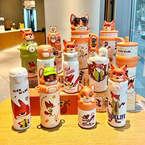 Termo de Pareja de Dibujos Animados - Taza de Regalo de Gran Capacidad con Aislamiento al Vacío de Alta Calidad para Mujeres y Hombres, Acero Inoxidable 316 - Product Image 1