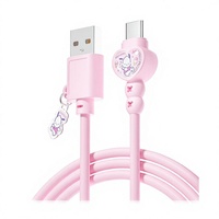 Câble de données en PVC sur le thème des dessins animés Sanrio avec fonction de charge et de transfert de données, compatible Type-C, câble de charge rapide de 1 mètre, modèle DK-72