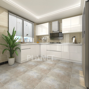 Kabinet dapur melamin putih kabinet dapur kecil Modern untuk dapur kecil - Product Image 3