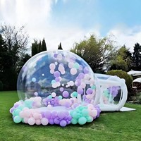 Ballons de fête pour enfants Fun House Tente à bulles géante en cristal gonflable clair Igloo Dome