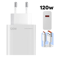 Chargeur Original 120W Charge Rapide Turbo Prise UE Adaptateur Secteur 120W pour Xiaomi Redmi Note 11 12 13 Pro Plus 5G Mi 13 13T