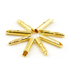 Conjunto de Conectores Banana Amass GC2011-F/GC2011-M de Latón Chapado en Oro de 2.0mm, 15A Corriente Continua, 7m, Precisión de Recubrimiento para Motor ESC - Product Image 1