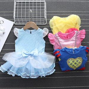 Costumes de princesse d'été pour bébé fille de 3 à 18 <span class=keywords><strong>mois</strong></span>, Tinkerbell, avec bandeau - Product Image 4