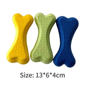 Hondenkauwspeelgoed Eco-vriendelijk EVA-schuim Klein botvormig Schattig en grappig speeltje tegen verveling voor honden & kleine dieren Op voorraad - Product Image 2