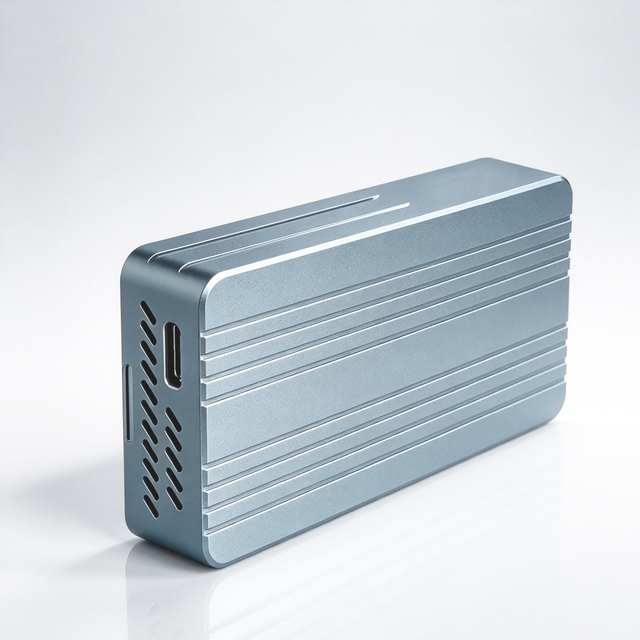 40Gbps NVMe M.2 SSD Enclosure ASM2464PD Chip External Drive Case Built-in Silent Fan USB4 Compatible