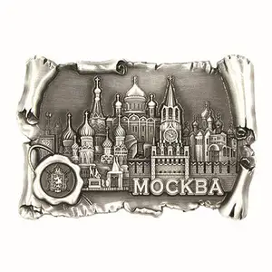 Logo personalizzato 3d in metallo magnete da frigo per turisti London souvenir magnete apribottiglie magnete per frigo personalizzato
