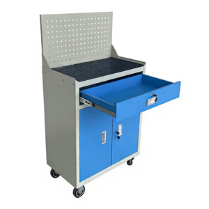 Armoire à outils mobile robuste en fer, 1 tiroir, 2 portes, capacité <span class=keywords><strong>de</strong></span> charge 300 kg, <span class=keywords><strong>pour</strong></span> ateliers, <span class=keywords><strong>garage</strong></span>, <span class=keywords><strong>chariot</strong></span> à outils, fabrication OEM/ODM/OBM - Product Image 2