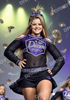 Uniformes de pom-pom girls de haute qualité personnalisés jeunesse diamants scintillants strass imprimé Spandex école Cheer porter Logo personnalisé
