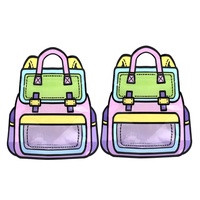 Doypack ziplock imprimé personnalisé sac spécial en mylar de forme irrégulière découpé emballage de biscuits gommeux pochette debout