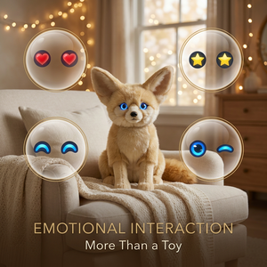Ive Cuteyeah Juguete de Peluche de Mapache Eléctrico con Lente Luminosa Sensible al Tacto, Multilingüe, Chat Instantáneo, Personalizado para Niños - Product Image 4