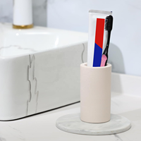 Séchage rapide porte-brosse à dents pierre de séchage brosse à dents électrique et porte-dentifrice tasse diatomite brosse à dents organisateur