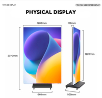 Affichage numérique publicitaire LED P2.5 P1.86 P1.53, pliable, double face, trois LED, affiche pliable, écran LED pliable