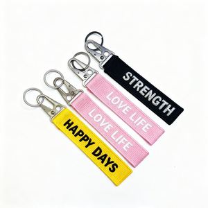 <b>Personalized</b> Airplane Aviation Tags Key Rfid Chain Fabric Woven Embroidery <b>Keychains</b> Custom - Product Image 6