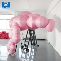 La publicité du nuage gonflable rose décoratif de thème de ciel d'Inflatables grand pour des événements