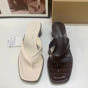 Nuovi Arrivi: Sandali <span class=keywords><strong>Donna</strong></span> alla Moda con Tacco Grosso e Punta Quadrata, Versatili e Facili da Indossare - Product Image 2