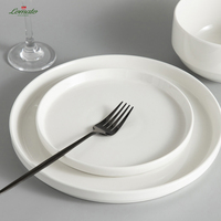 Assiettes et bols en céramique blanche unie en gros pour restaurants, hôtels, mariages – Vaisselle en porcelaine pour dîner, salade, dessert, steak