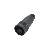 Connecteur de câble DIN étanche IP68, fiche 6+PE 7 broches RD24 mâle/femelle, bornes de soudure en plastique, connecteurs de câble d'alimentation 10A