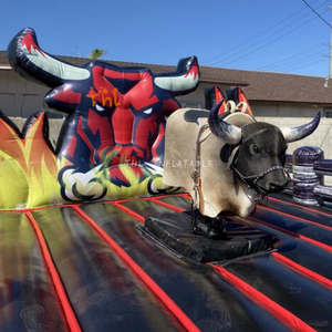 Parc d'attractions gonflable Taureau mécanique extérieur à louer Jeu d'équitation de taureau mécanique Cowboy - Product Image 3