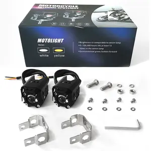 Borrts — Mini phares antibrouillard LED M1, éclairage de travail, Laser, pour motocross, dirt bike, pit bike, moto, offre spéciale