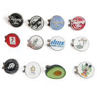 Usine logo personnalisé marqueur de balle de golf en métal émail marqueur de balle de golf accessoires de golf