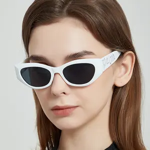 Новый дизайн, оптовая продажа, высокое качество, модные ретро очки в стиле панк, кошачий глаз Y2k, поляризованные женские солнцезащитные очки в стиле хип-хоп с быстрой доставкой