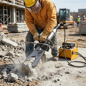 Cortadora de Concreto Hidráulica con Protección de Seguridad, Herramienta de Demolición Manual Rentable para Pequeños Proyectos de Construcción - Product Image 1