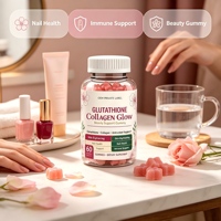 Vente Flash : 60 Gommes de Collagène au Glutathion avec Vitamines pour la Santé de la Peau