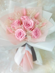 Ramo <span class=keywords><strong>de</strong></span> <span class=keywords><strong>flores</strong></span> <span class=keywords><strong>de</strong></span> rosas preservadas <span class=keywords><strong>de</strong></span> color rosa claro con seis rosas eternas Regalo <span class=keywords><strong>de</strong></span> <span class=keywords><strong>flores</strong></span> <span class=keywords><strong>para</strong></span> el Día <span class=keywords><strong>de</strong></span> San Valentín Día <span class=keywords><strong>DE</strong></span> LA MADRE <span class=keywords><strong>Cumpleaños</strong></span> - Product Image 4