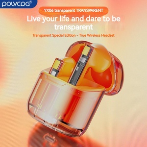 Neue Yx06 <span class=keywords><strong>Crazy</strong></span> Cool Fashion In-Ear-Kopfhörer Transparente Headset-Geräusch unterdrückung Typ C Gaming Smart Touch Wireless-Ohrhörer - Product Image 4