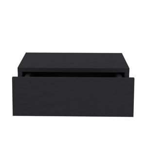 <b>Floating</b> Nightstand 5H Modern <b>Wall</b> Mounted Bedside <b>Shelf</b> With Drawer Black - Product Image 2