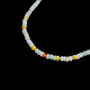 Collar <span class=keywords><strong>de</strong></span> Jadeíta Natural Birmana <span class=keywords><strong>de</strong></span> Grado A, Forma <span class=keywords><strong>de</strong></span> Ábaco, Multicolor, con Cuentas <span class=keywords><strong>de</strong></span> Jadeíta, Regalo para Mujer (con Certificado NGTC) - Product Image 2