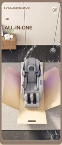 4D <b>Zero</b> <b>Gravity</b> <b>Chair</b> Air Leisure Features Leather Massager for - Product Image 5