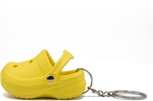 Porte-clés personnalisé avec logo, mini pantoufle mignonne, pour sac à dos, sac à main, décoration, couleurs personnalisées, sandales en silicone, fabrication en usine - Product Image 3