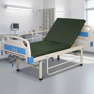 Cama Hospitalaria Manual de Alta Calidad <span class=keywords><strong>LEHO</strong></span> A101 con Certificación CE, de un Solo Manivela, con 4 Ruedas y Barandillas Laterales de Acero Inoxidable - Product Image 1