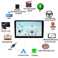 Autoradio multimédia Android 4G personnalisable en usine, 9/10 pouces, 8 cœurs, navigation GPS haute vitesse, CarPlay, unité principale de suivi de véhicule