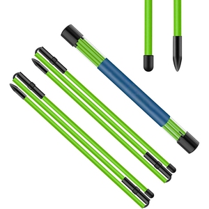 2 Pieces Custom Logo Folding Fiberglass Golf Alignment Sticks Golf Indicator Training Equipment Accessories Golf Training Aids - Product Image 1