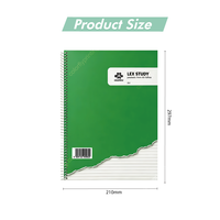 Cuaderno Espiral con Tapa Abatible y Logotipo Personalizado, Encuadernado con Espiral, Hojas Sueltas de PP, 50 Hojas, Impresión Interior Personalizada, Agenda para Oficina y Escuela