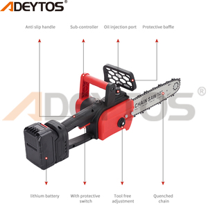 ADEYTOS multifunción 12 "pulgadas batería de litio Sierra de registro recargable 21V herramienta de poda de jardín para corte de madera - Product Image 2