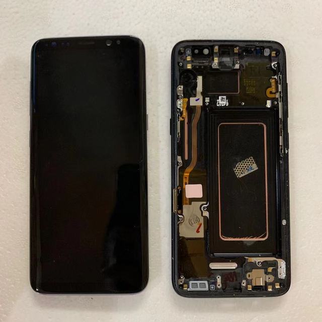 Original Super AMOLED for samsung Galaxy S8.S8 Plus Replacement Frame Smartphone Screens With Burns Models Phone Screen