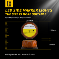 DXZ JB-8T-336 24V 16W 336LED IP65 Étanche 3 fils ABS Feu de signalisation pour la rénovation/amélioration des voitures/motos/camions