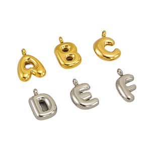 Colgantes de Letras A B C D E F de Acero Inoxidable Chapado en Oro, Joyería de Moda Unisex, Regalo - Product Image 1