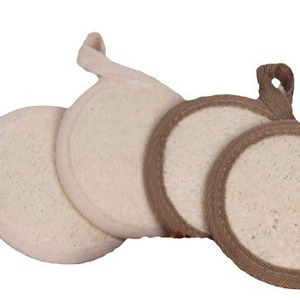 Éponge de loofah naturelle réutilisable, écologique, non parfumée, couleur personnalisée, lingette nettoyante pour le visage, serviette démaquillante pour le bain, pour un usage quotidien - Product Image 4