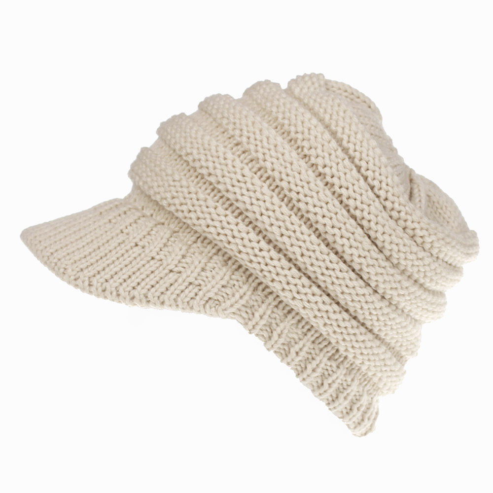 Gorro De Lana Para Mujer: Tejido A Ganchillo Con Adorno – Cálido Para Otoño E Invierno, Varios Colores