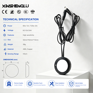 Interruttore con Sensore Touch XSL OEM ODM DC 5A 12V/24V 60W IP21 Intelligente per Armadietti - Product Image 1
