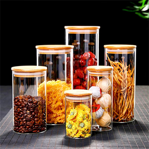Recipientes de Vidrio para Almacenamiento de Alimentos, Frascos Mason para Té, <span class=keywords><strong>Café</strong></span>, Azúcar, Recipientes Herméticos para Cereales con Tapa Hermética - Product Image 6