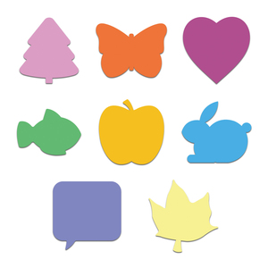 Mới tùy chỉnh thực hiện dễ thương thiết kế điện tĩnh ghi chú dán hình dạng tùy chỉnh trang trí tĩnh ghi chú bảng trắng phim tĩnh ghi chú - Product Image 3